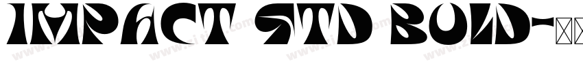Impact Std Bold字体转换